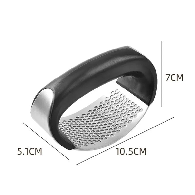 manual garlic press stainless steel handheld ginger garlic mincer chopper with ergonomic handle – easy garlic & ginger pressing (random color) manual garlic press stainless steel handheld ginger garlic mincer chopper with ergonomic handle – easy garlic & ginger pressing (random color)