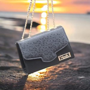 stylish hand bag with top handle and long strap safety pocket bag