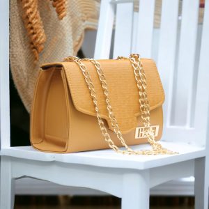 stylish hand bag with top handle and long strap safety pocket bag