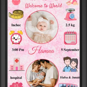 new born baby photo frame to store a memory | best customize gift for new parents