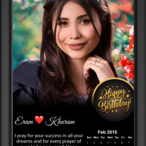 single photo shinning wooden frame large size