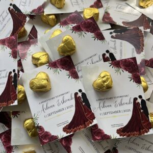 customzied chacholate cards for every events