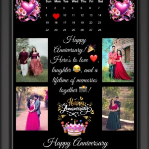memory line photo frame | customize anniversary frame
