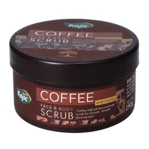 kojic coffee face & body scrub | brightening & exfoliating coffee scrub