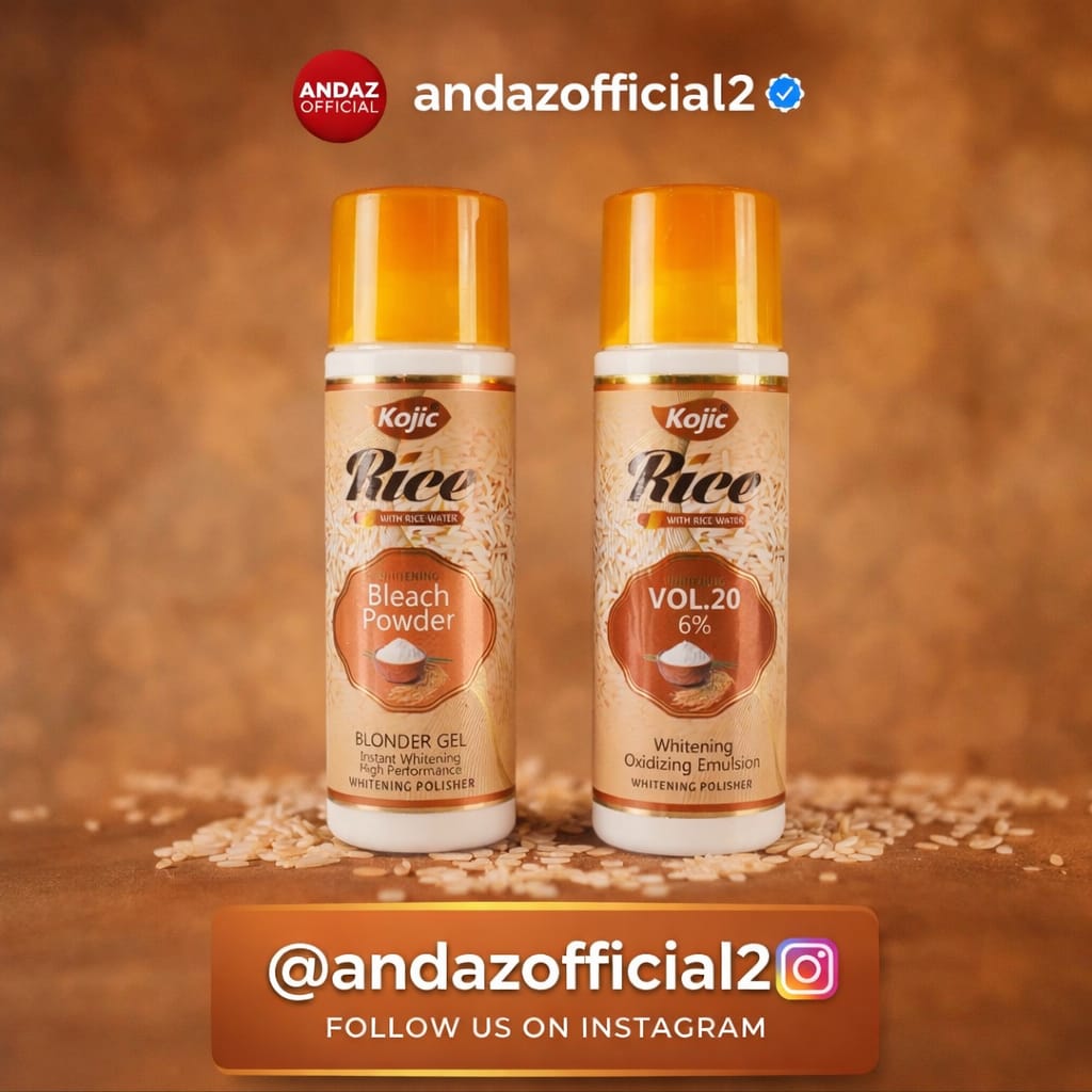 kojic rice skin polisher vol 20 + blonder gel | whitening skin polish kit kojic rice skin polisher vol 20 + blonder gel | whitening skin polish kit