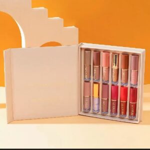 12 pcs mocallure matte liquid lipstick set | high pigment waterproof long lasting lipstick kit