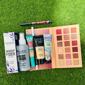 mini makeup deal – eyeshadow palette, fit me foundation & essentials deal(010)